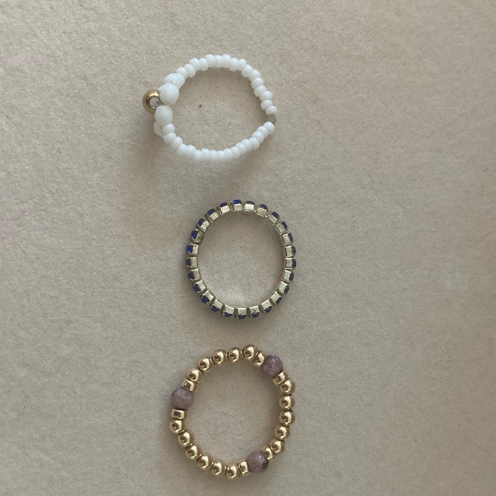 💫 Trio de bagues élastiques